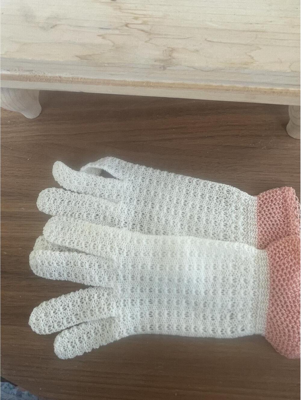 Vintage Crochet Lace Mesh Dress Gloves